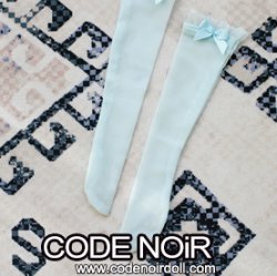 CAC000074 Skyblue Ribbon Socks for 1/3, 1/4 dolls CAC000074 Skyblue Ribbon Socks for 1/3, 1/4 dolls