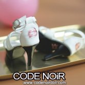 CMS000170 White X Pink Crisscross Stiletto MSD ver. CMS000170 White X Pink Crisscross Stiletto MSD ver.
