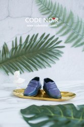 CBS000029 Indigo Two Tone Strap Loafers CBS000029 Indigo Two Tone Strap Loafers