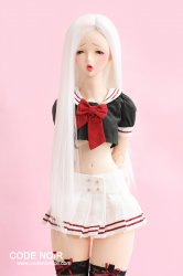 CYW000058 White Bangless Long Straight CYW000058 White Bangless Long Straight
