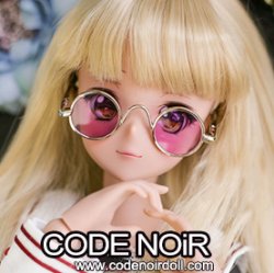 CAC000069 Fuchsia Circular Glasses for SD CAC000069 Fuchsia Circular Glasses for SD