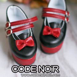 CMS000118 Black/Red Sailor Mary Jane CMS000118 Black/Red Sailor Mary Jane