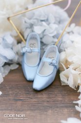 CMS000111 Powder Blue Silk Mary Jane Heels CMS000111 Powder Blue Silk Mary Jane Heels