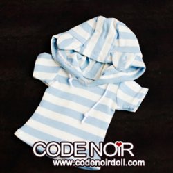 -COB000042 Blue & White Striped Hoodie -COB000042 Blue & White Striped Hoodie