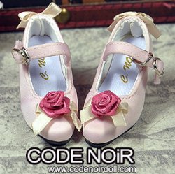 CMS000162 Pink Flower Silk Mary Jane Heels CMS000162 Pink Flower Silk Mary Jane Heels