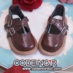 CMS000227 Brown Double Strap Mary Jane CMS000227 Brown Double Strap Mary Jane