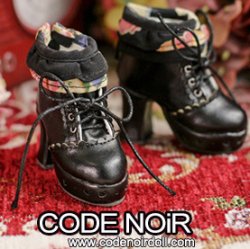 CMS000141 Black Floral Ruffle Ankle Boots CMS000141 Black Floral Ruffle Ankle Boots