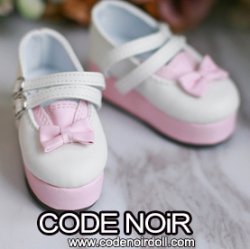 CMS000119 White/Pink Sailor Mary Jane CMS000119 White/Pink Sailor Mary Jane