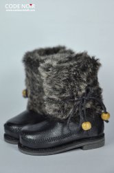 CMS000056 Black Faux Fur Boots CMS000056 Black Faux Fur Boots