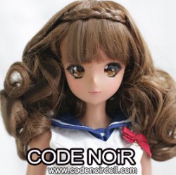 CLW000212 Brown Braid Short Curly CLW000212 Brown Braid Short Curly