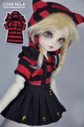 -COB000011 Black & Red Stripe Hoodie -COB000011 Black & Red Stripe Hoodie