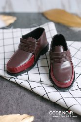 CBS000028 Mahogany Two Tone Strap Loafers CBS000028 Mahogany Two Tone Strap Loafers