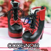CMS000130 Black/Red Lolita Ankle Boots CMS000130 Black/Red Lolita Ankle Boots