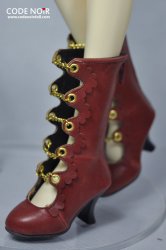 CLS000124 Red x Golden Chain Boots (High Heel) CLS000124 Red x Golden Chain Boots (High Heel)