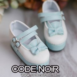CMS000120 White/Skyblue Sailor Mary Jane CMS000120 White/Skyblue Sailor Mary Jane