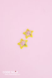 CAC000034 Yellow Star Hair Clips (Free Size) CAC000034 Yellow Star Hair Clips (Free Size)