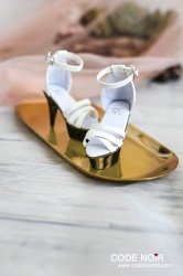 CLS000138 White Crisscross Stiletto (High Heel) CLS000138 White Crisscross Stiletto (High Heel)